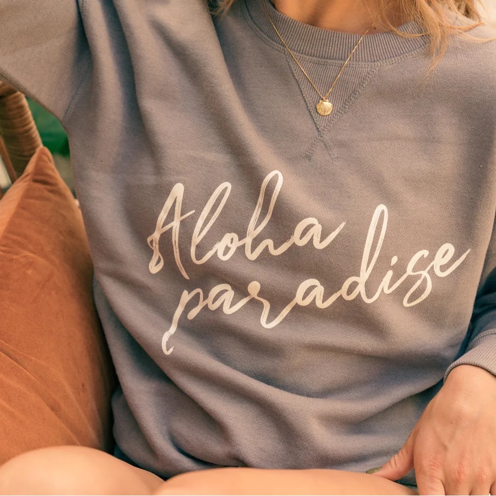 🌴 JaxSea Aloha Paradise Reversible Crewneck